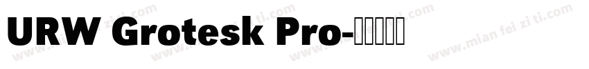 URW Grotesk Pro字体转换